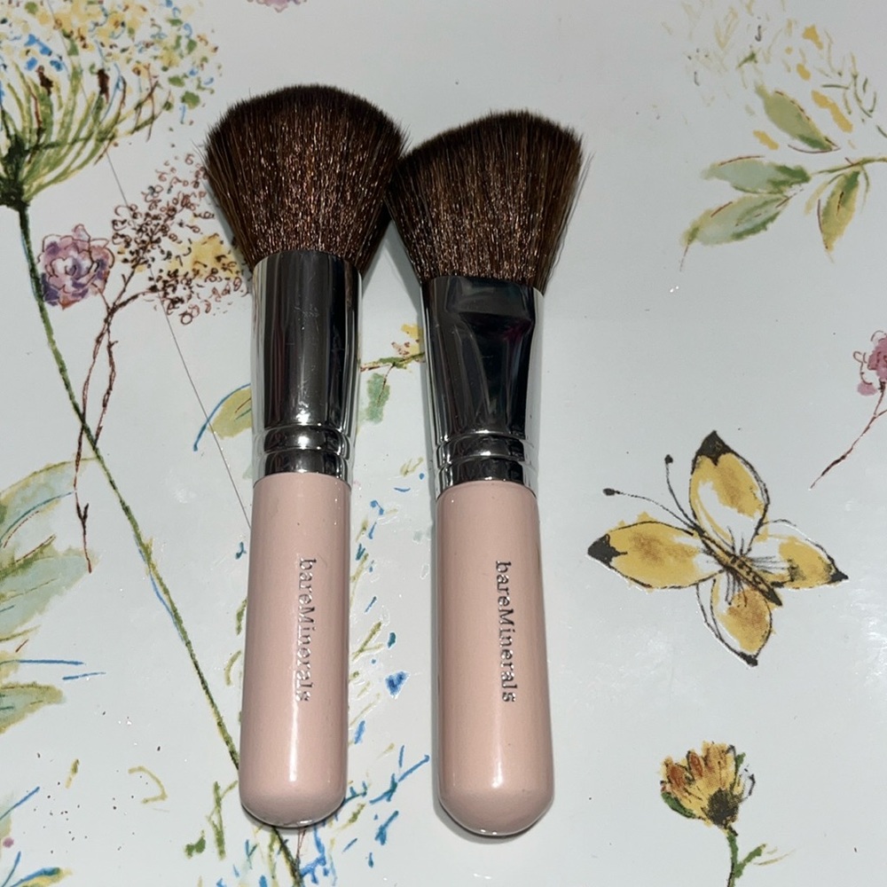 BareMinerals Pink Soft Focus Face & Angled Face Brushes NEW!